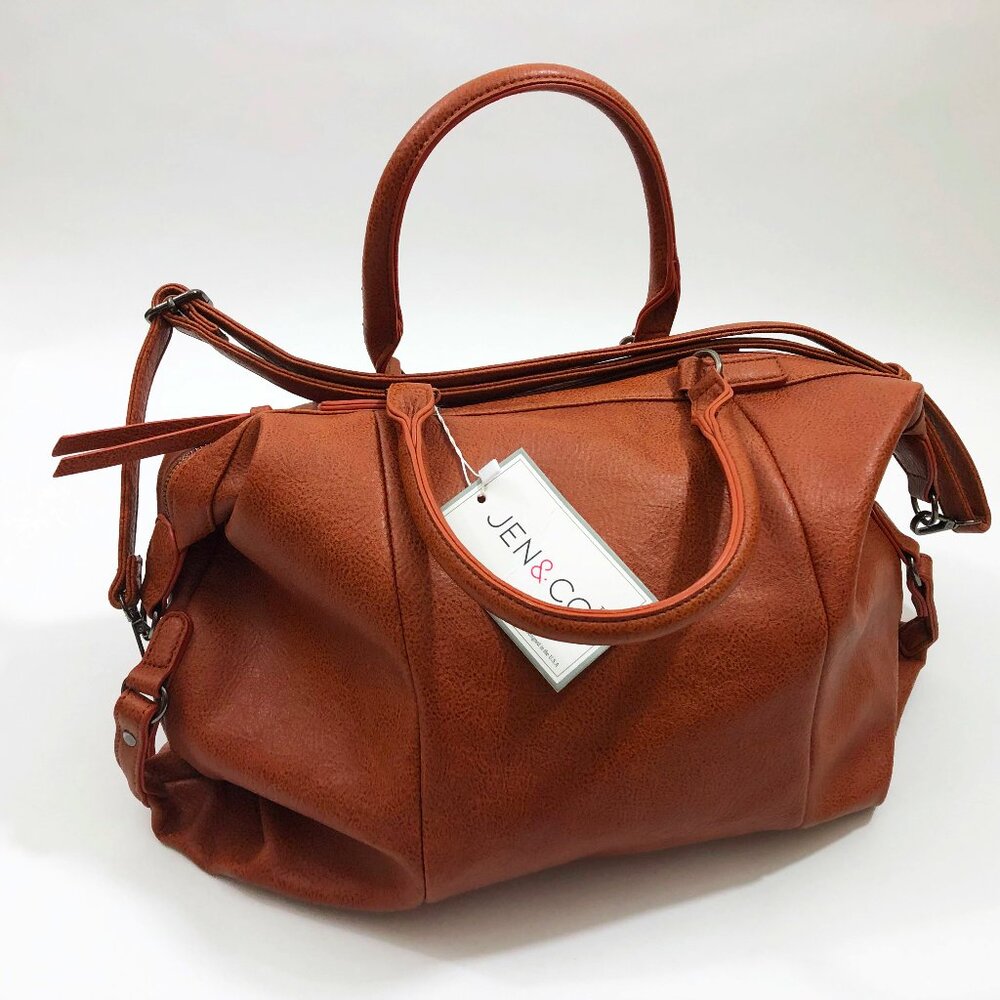 Jen & Co Dual Handle Tote Crossbody Shoulder Bag Purse 16x13x6 inches
